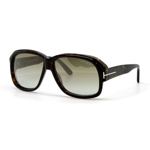 NEW TOM FORD UNISEX HAVANA AVIATOR SUNGLASSES - Picture 1 of 3